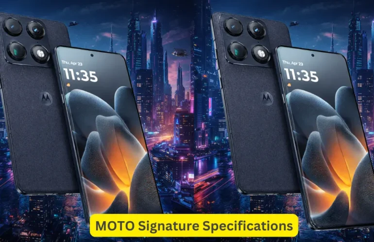 Motorola Signature Specifications – 16GB+1TB – Sale start 30-Jan from ₹54999*