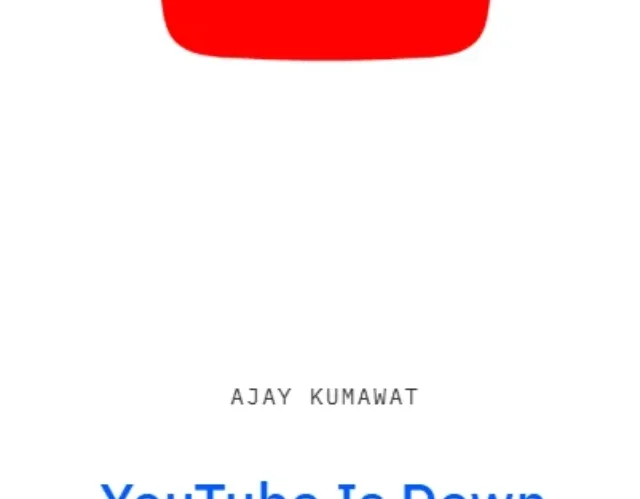 YouTube Is Down In US And India  – Something Went Wrong