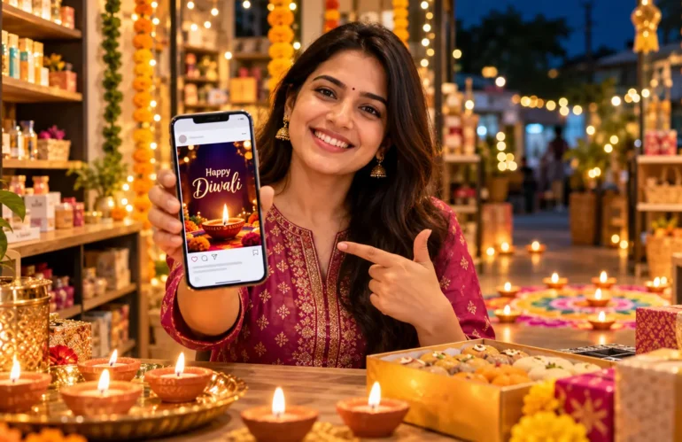 Diwali Social Media Post Ideas for Small Businesses (2026): 40 Ideas + a 5-Day Plan